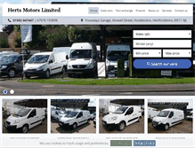 Tablet Screenshot of hertsmotors.com